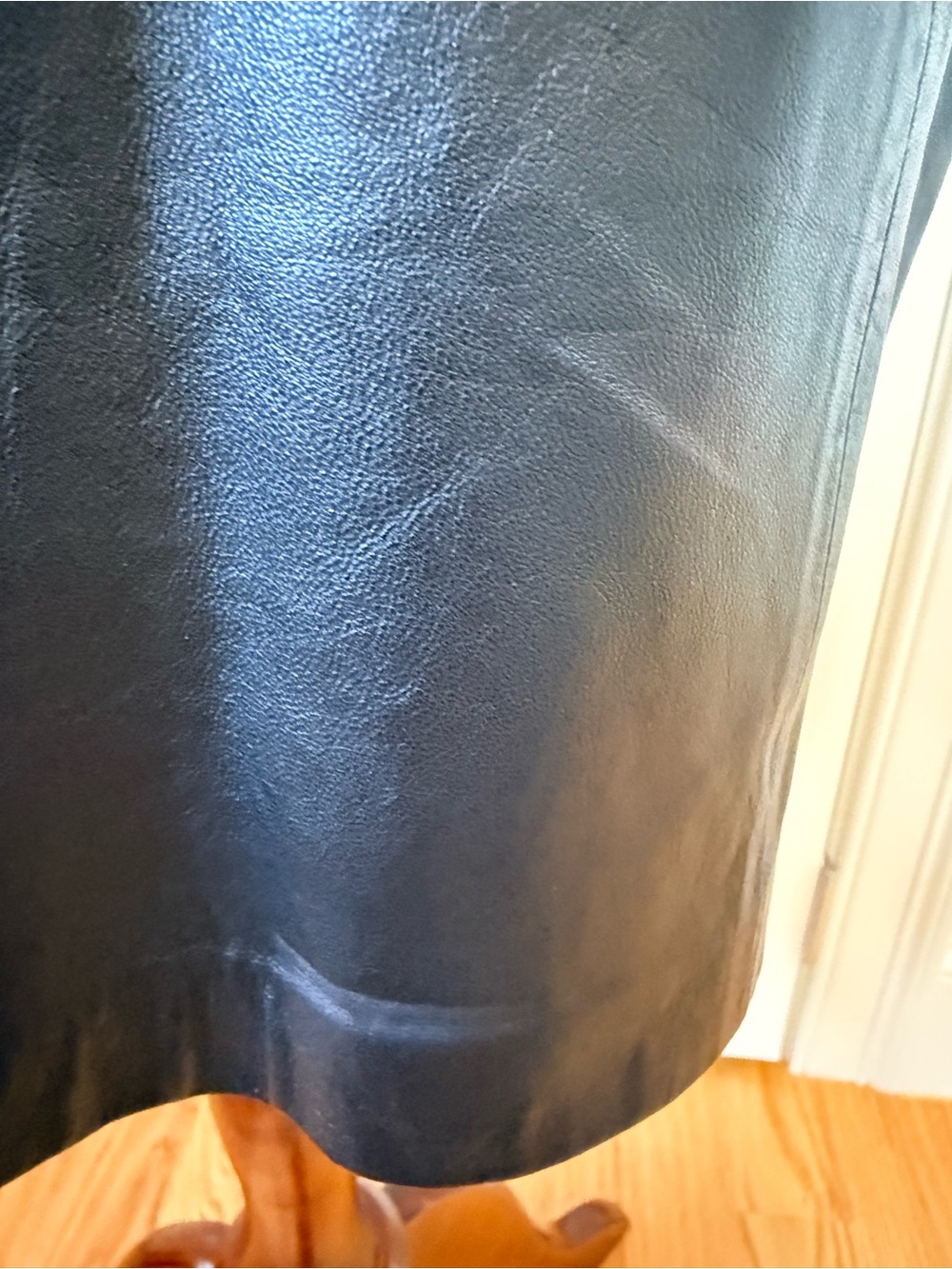Theory Solara Black Leather/Knit Dress - Picture 13 of 13